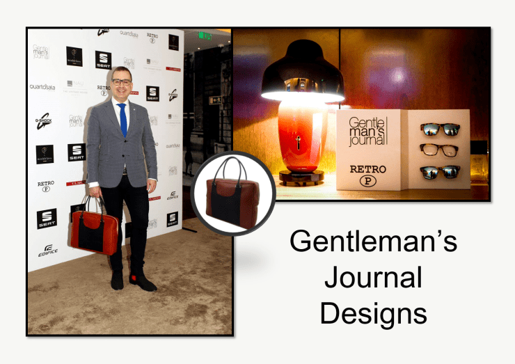 João Jacinto & his designs at Gentleman's Journal event.